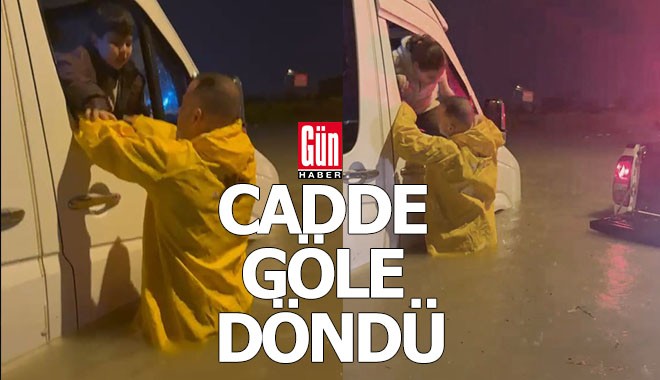 Adana'da cadde göle döndü