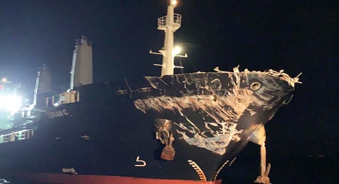 Ahırkapı açıklarındaki gemi kazası kamerada