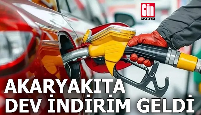 Akaryakıta dev indirim geldi