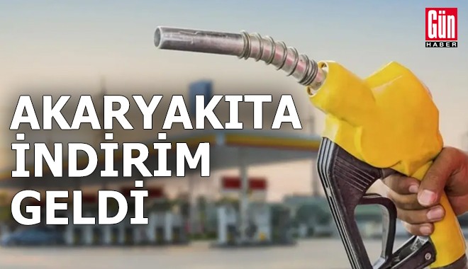 Akaryakıta indirim geldi