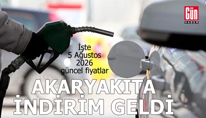 Akaryakıta indirim geldi: İşte 5 Ağustos 2026 güncel fiyatlar