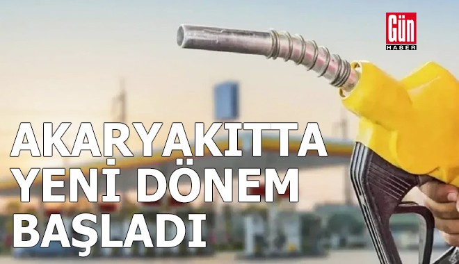 Akaryakıtta yeni dönem başladı