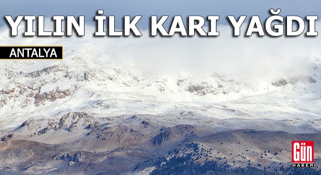Akdağ'a yılın ilk karı yağdı