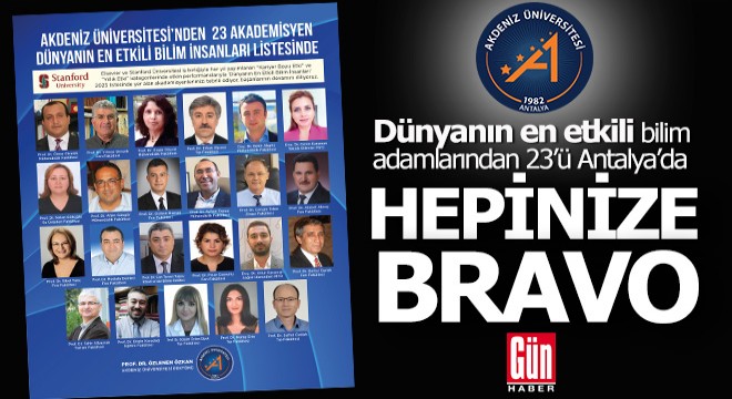 Akdeniz Üniversitesi uluslararası bir başarıya daha imza attı