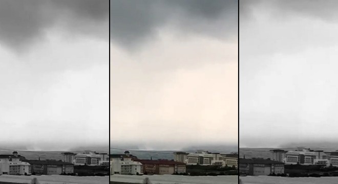 Alanya'da denizde hortum çıktı