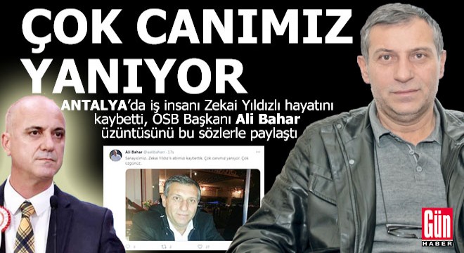 Ali Bahar, acı haberi,  Çok canımız yanıyor  diye verdi