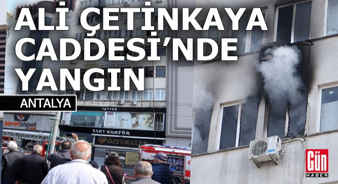 Ali Çetinkaya Caddesi nde yangın