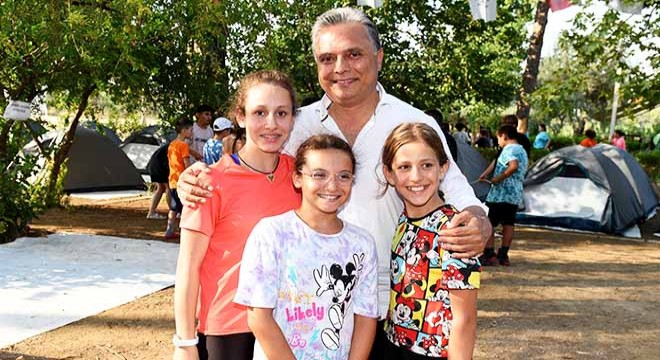Başkan Uysal, çocuklarla doğa kampında