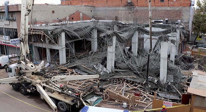 Ankara'da inşaatta göçük: 3 yaralı