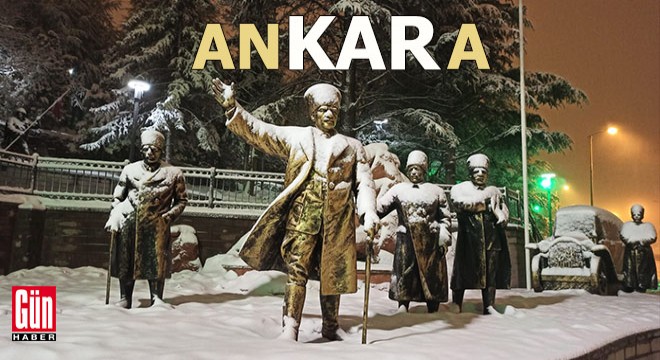 Ankara'da kar yağışı etkili oldu