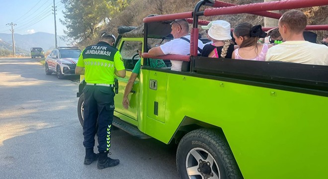 Antalya da jandarmadan trafik denetimi