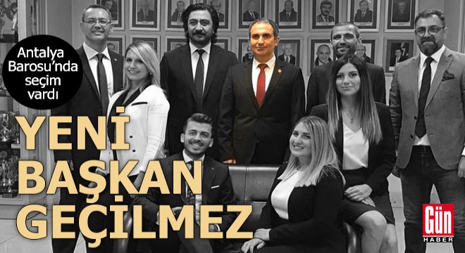 Antalya Barosu'nun yeni başkanı Hüseyin Geçilmez oldu