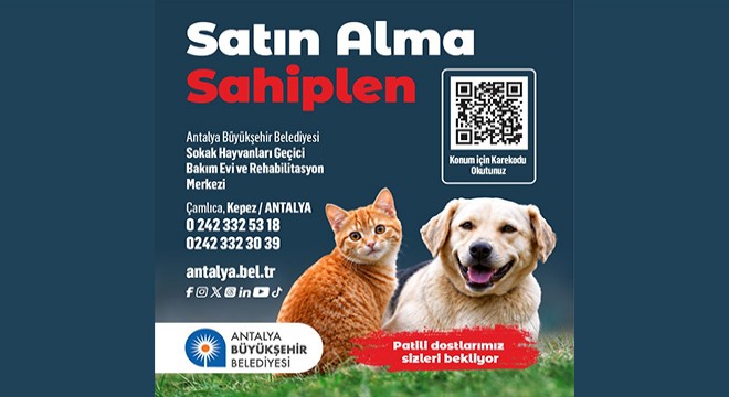 Antalya Büyükşehir Belediyesi'nin 'Satın Alma Sahiplen' banneri