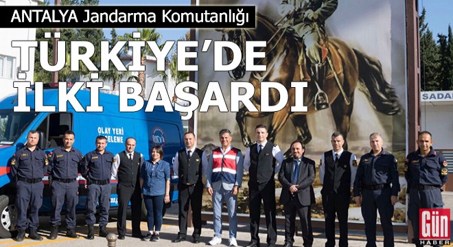 Antalya Jandarma Komutanlığı Türkiye'de ilki başardı