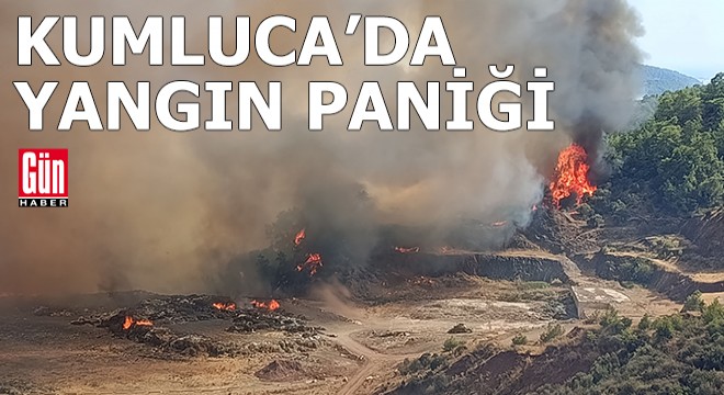 Antalya Kumluca'da yangın paniği