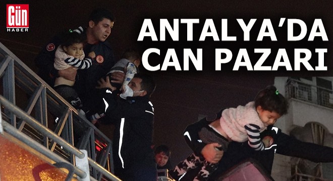 Antalya Muratpaşa'da çıkan yangında can pazarı