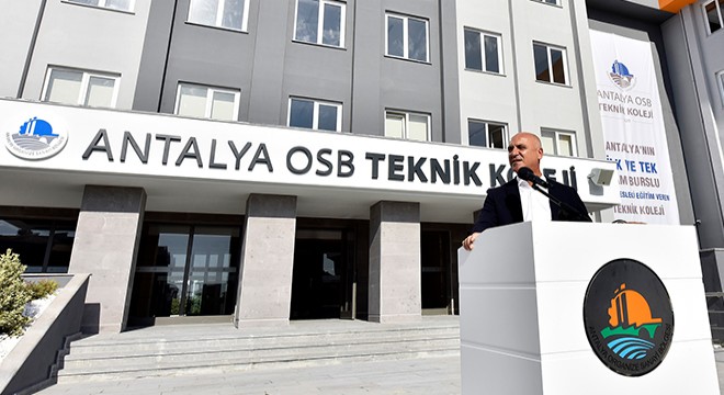 Antalya OSB Teknik Koleji'nde ilk ders zili çaldı