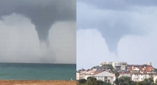 Antalya açıklarında 'kocaman hortum'