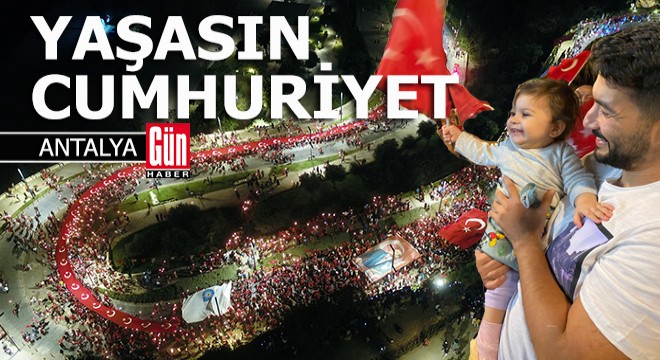 Antalya'da 29 Ekim coşkusu