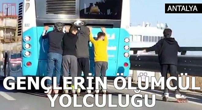 Antalya'da 5 patenli çocuğun tehlikeli yolculuğu