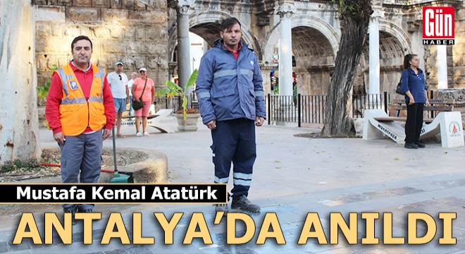 Antalya'da Atatürk anıldı