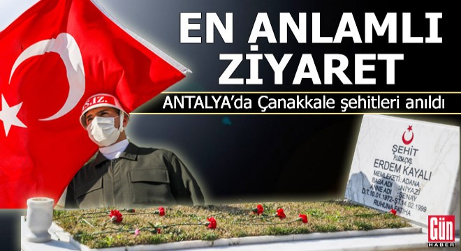 Antalya'da Çanakkale şehitleri anıldı
