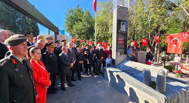 Antalya'da Topçu Yüzbaşı Aker'in anıt mezarı açıldı