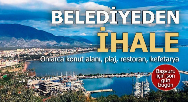 Antalya'da belediyeden konut, plaj, kafeterya ve restoran ihalesi