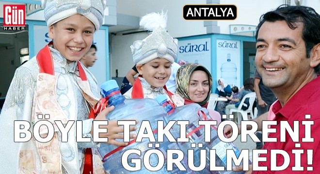 Antalya'da böyle takı töreni görülmedi