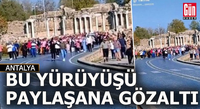 Antalya'da çekilen bu görüntüyü paylaşan kişi Kepez'de gözaltına alındı