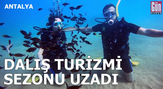 Antalya'da dalış turizmi sezonu uzadı