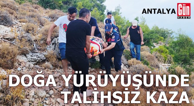 Antalya'da doğa yürüyüşünde talihsiz kaza