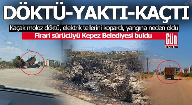 Antalya'da firari sürücünün izini, Kepez Belediyesi ekipleri buldu