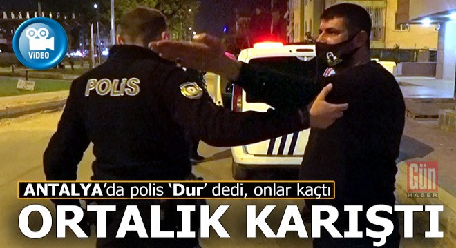 Antalya'da gece ortalığı karıştıran kovalamaca