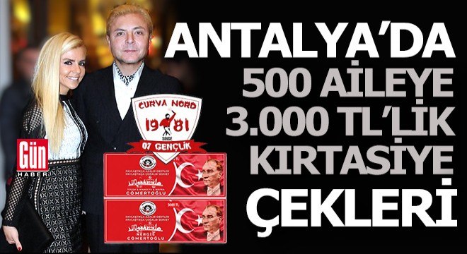 Antalya'da ihtiyaç sahibi 500 aileye 3'er bin TL kırtasiye yardımı