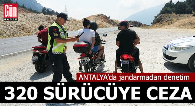 Antalya'da jandarmadan motosiklet ve scooter denetimi