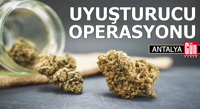 Antalya'da jandarmadan uyuşturucu operasyonu