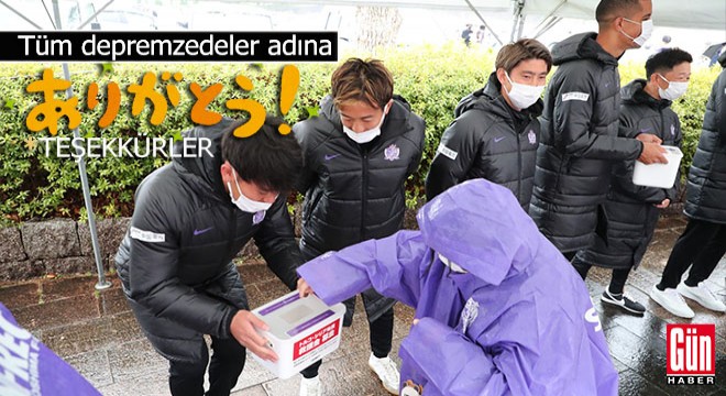 Antalya'da kamp yapan Japon ekibi, depremzedeleri unutmadı