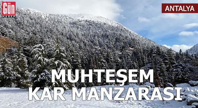 Antalya'da kar manzarası