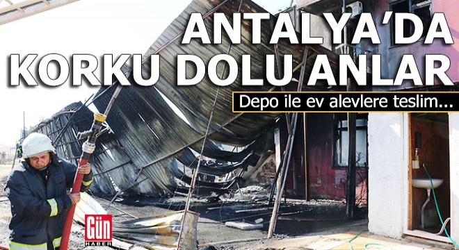 Antalya'da korku dolu anlar