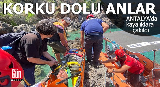 Antalya'da korku dolu anlar