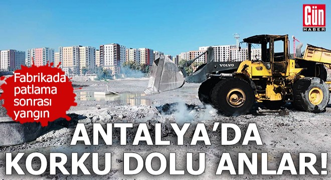 Antalya'da korku dolu anlar!