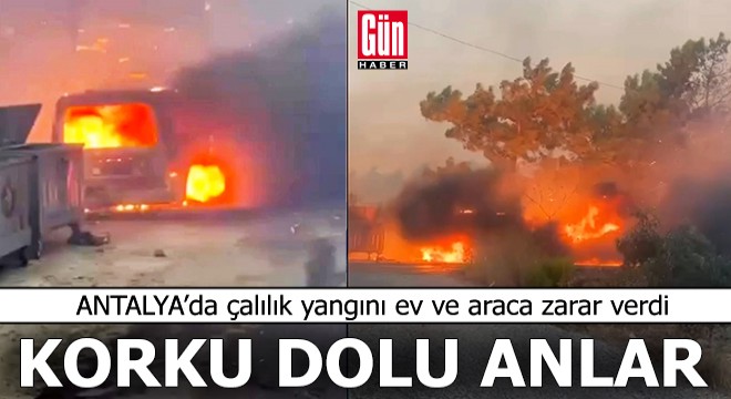 Antalya'da korku dolu anlar