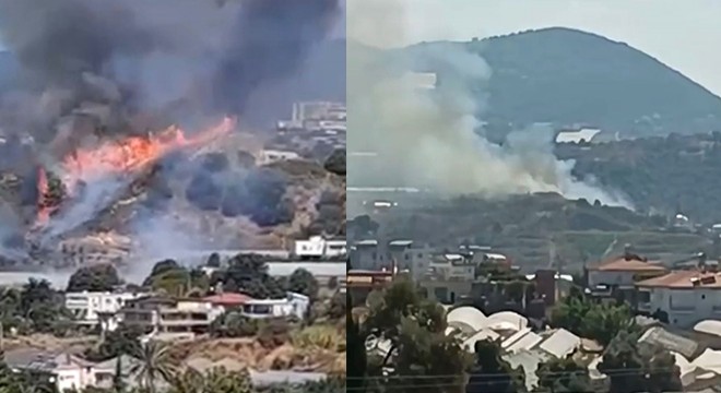 Antalya'da makilik yangınında 10 dönüm zarar gördü
