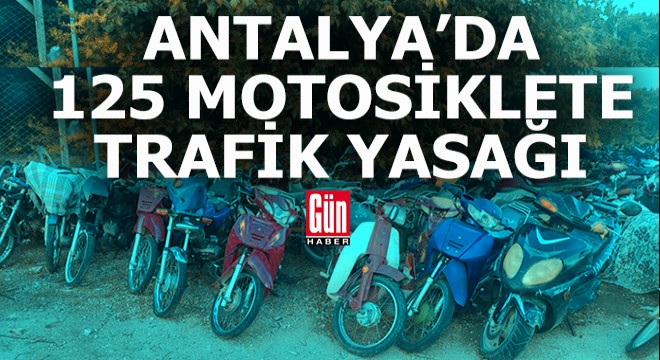 Antalya'da motosiklet denetimi