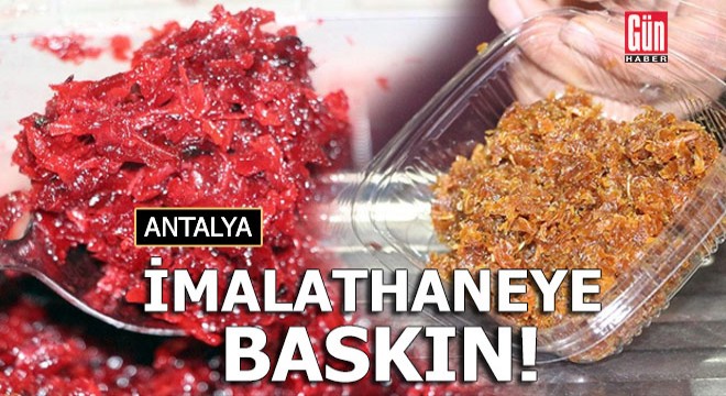 Antalya'da nargile tütünü imalathanesine baskın