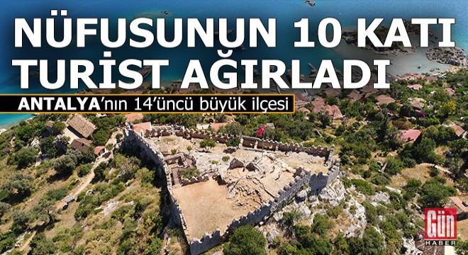 Antalya'da nüfusunun 10 katı turist ağırlayan ilçe