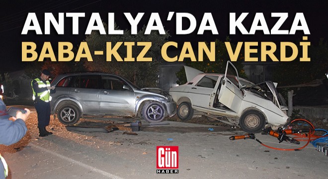 Antalya'da otomobil ile cip çarpıştı: 2 ölü, 3 yaralı