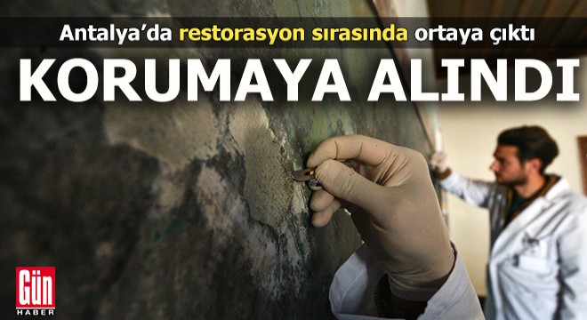 Antalya'da restorasyon sırasında ortaya çıktı