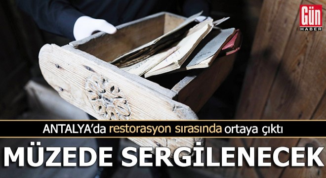 Antalya'da restorasyon sırasında ortaya çıktı